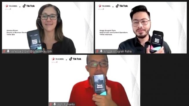 Kolaburasi TikTok dan Telkomsel, Selasa (27/10/2020). [TikTok Indonesia]