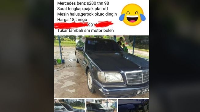 Harga Mercedes-Benz setara Honda BeAT (Facebook)