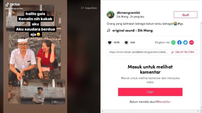 Hidup Tanpa Orang Tua, Video TikTok Kakak Adik Ini Tuai Simpati Netizen