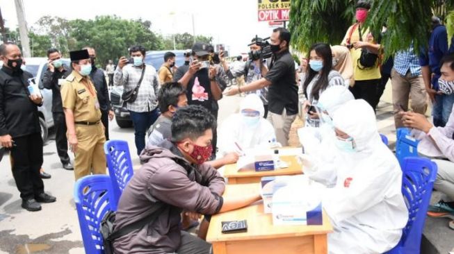 Hasil Rapid Tes di Dua Posko, 16 Pendatang Reaktif Dipulangkan