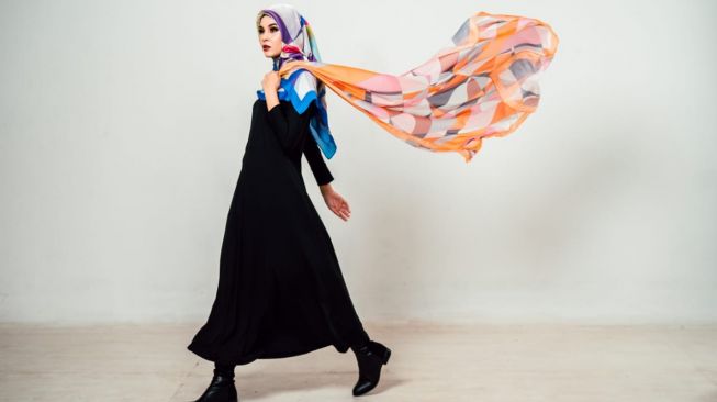 Hijab Calvin Kain di Bazaar Creative Culture. (Dok. Calvin Kain)