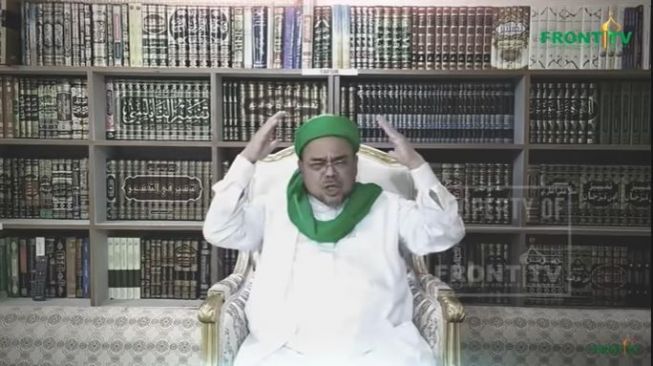 Habib Rizieq dari Mekkah serukan aksi. (YouTube/FRONT TV)