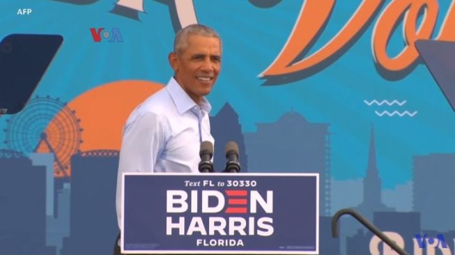 Mantan Presiden AS Barack Obama jadi juru kampanye Joe Biden (VOA Indonesia)