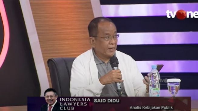 Said Didu tentang UU ITE. (YouTube/Indonesia Lawyers Club)