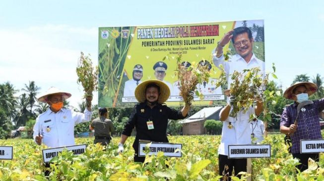 Panen Kedelai, Mentan Ajak Petani Penuhi Makanan Bergizi bagi Masyarakat