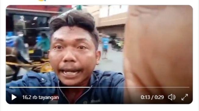 Video protes pedagang Malioboro. - (Twitter/@BuruhYogyakarta)