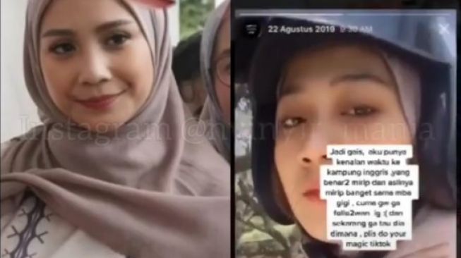 Setelah ada tukang bakso mirip Raffi Ahmad, serang muncul seorang perempuan berhijab mirip Nagita Slavina. (@nyinyir_manja)