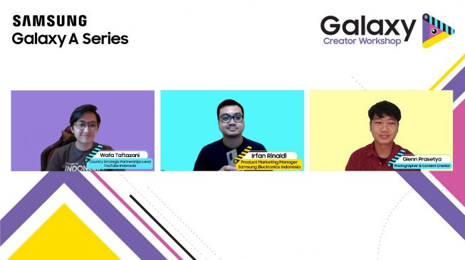 Samsung menggelar Galaxy Creator Workshop memberikan tips membuat konten video ciamik. [Samsung Indonesia]