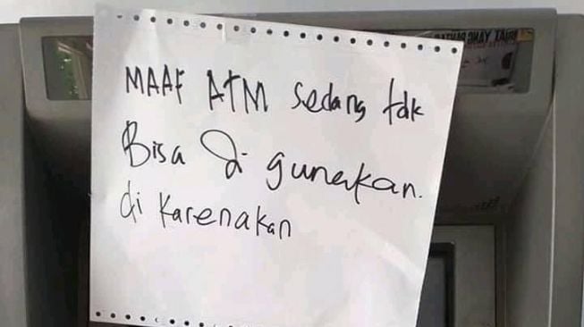 Kocak Tebakan Kalimat Terpotong Misteri Pengumuman ATM Rusak Dikarenakan...