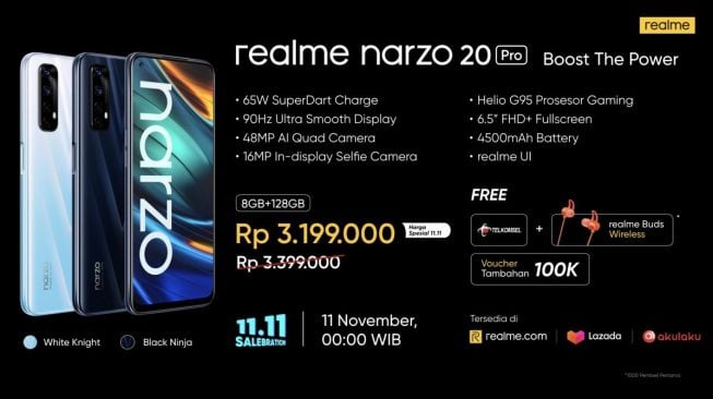 realme narzo 20 Pro “The Best Gaming Smartphone for MLBB Player”. (Dok : realme)