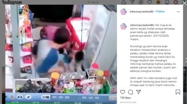 Netizen Murka Lihat Pria Ini Tendang Balita di Warung Sekuat Tenaga