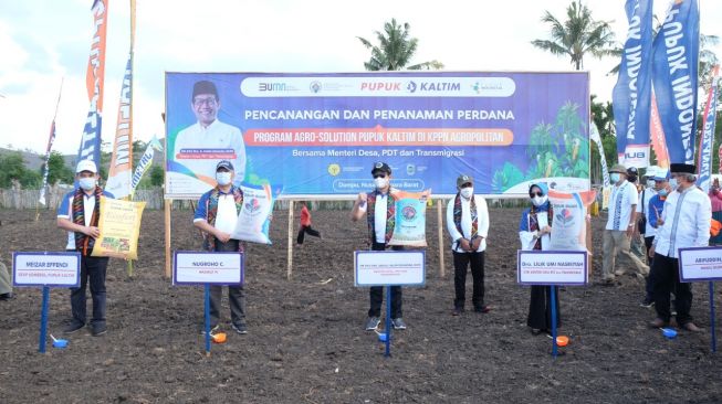 Pupuk Kaltim Tanam Jagung Perdana dari Program Agro Solution di Dompu, NTB