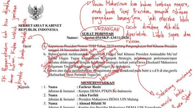Viral Polemik Surat Stafsus Milenial, Begini Respon Dema UIN Semarang