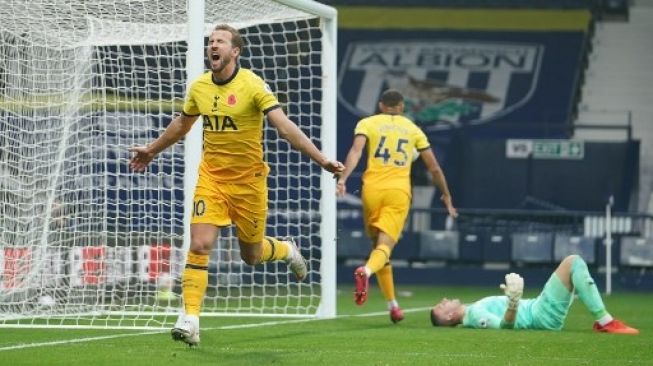 Gol Tunggal Harry Kane Taklukkan West Brom, Tottenham Pimpin Klasemen