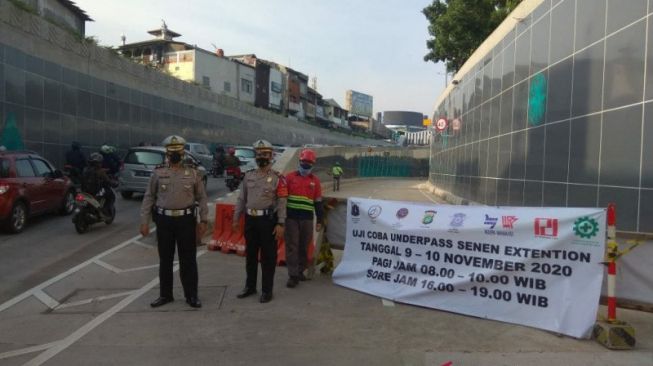 Underpass Senen Extension Diujicoba Dua Hari, Dibuka Pagi dan Sore