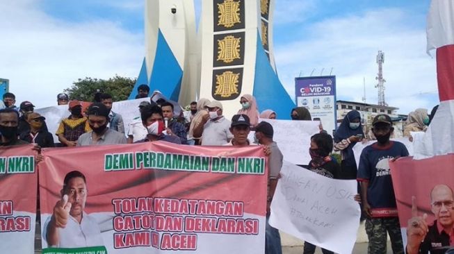 Dinilai Ancam Perdamaian dan Persatuan, Massa Tolak Kehadiran KAMI di Aceh