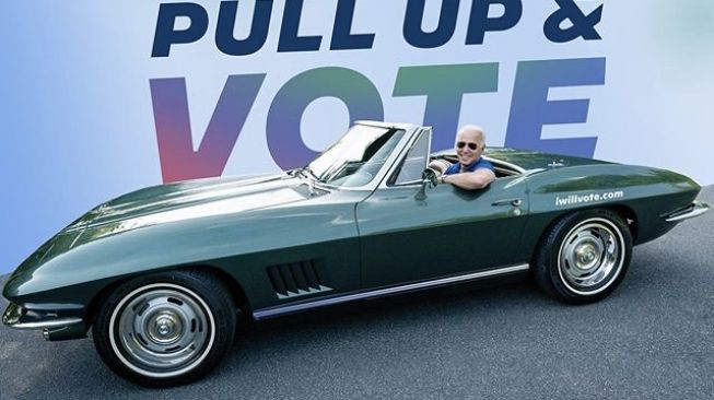 Ini Kisah Chevrolet Corvette yang Ikut Sukseskan Kampanye Joe Biden