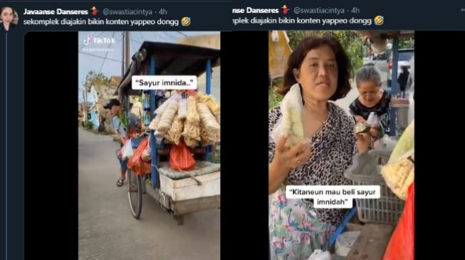 Ngakak! Panggil Ibu-ibu Sekompleks, Pria Ini Jual Sayur Pakai Bahasa Korea