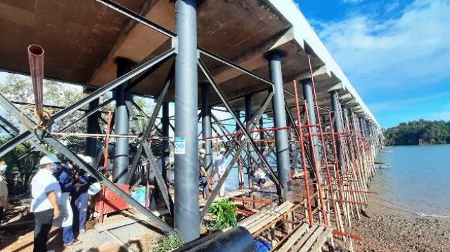 Perbaikan Rampung, Jembatan II Dompak Pekan Ini Dibuka