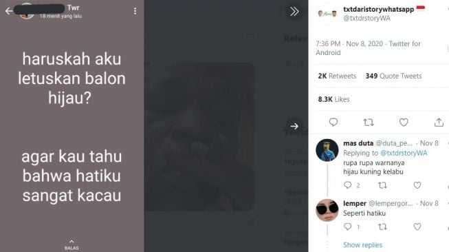 Bait lagu galau. [Twitter]