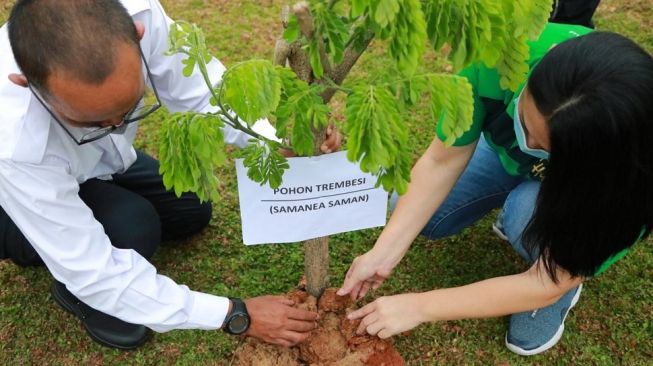 Rolling Hills Karawang Tanam Ratusan Pohon Trembesi