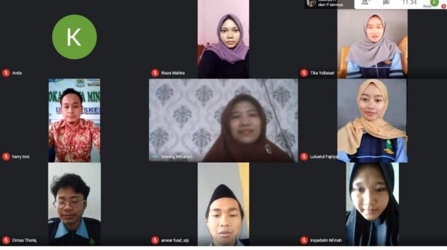 Mahasiswa KKN UIN Walisongo Gelar Webinar Covid-19 di Era New Normal