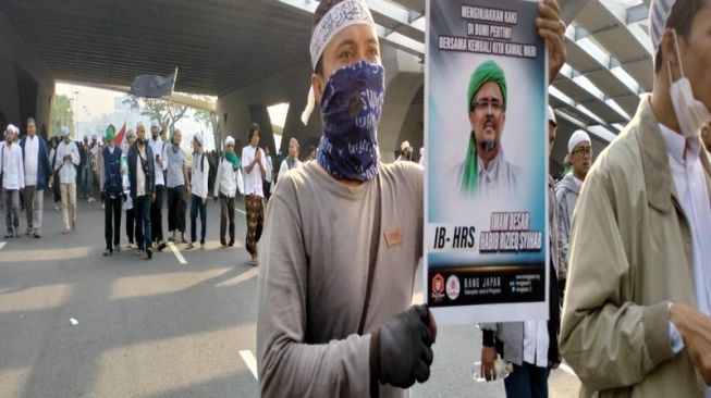 penjemput Habib Rizieq (Suara.com/Irfan)