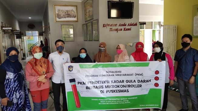 Dosen Universitas Muslim Indonesia (UMI) Makassar melakukan sosialiasi program pengabdian kepada masyarakat (PKM) di Puskesmas Samata, Kabupaten Gowa