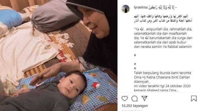 Unggahan Lyra Virna [Instagram/@lyravirna]