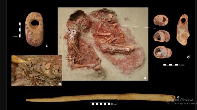 Fosil bayi kembar identik pertama. [Nature.com]