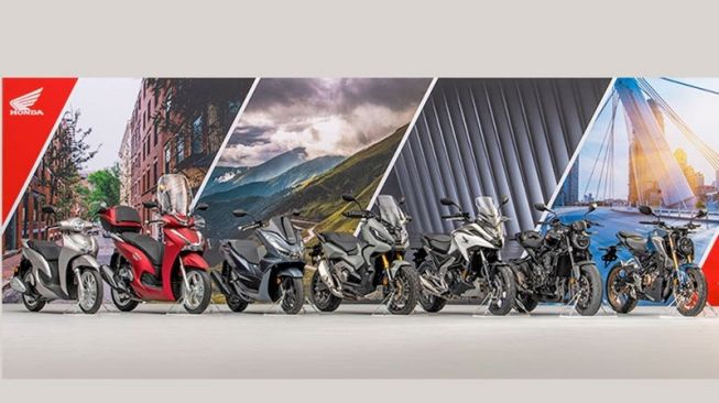 Line-up produk Honda Motor untuk pasar Eropa edisi 2021 [Honda Motor via ANTARA].