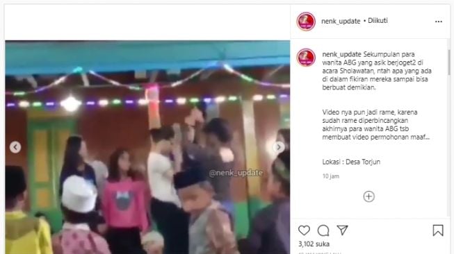 Geger Sekelompok ABG Berjoget Heboh di Acara Shalawat, Publik Murka