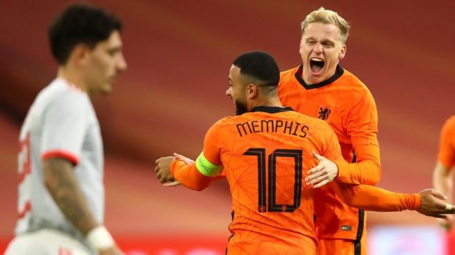 Van de Beek Jadi Penyelamat, Belanda Tahan Imbang Spanyol 1-1