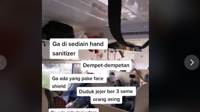 Viral Keluhan Penumpang Tak Ada Penerapan Prokes Covid-19 di Kereta Ekonomi