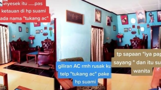 Kasus perselingkuhan seorang suami dengan wanita terungkap. Suami sebut selingkuhannya tukang servis AC.