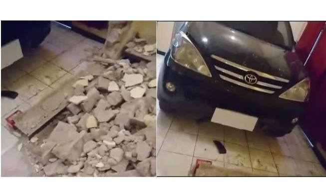 Heboh Toyota Avanza Tetap Kokoh Meski Hajar Tembok, Pemilik Terheran-heran