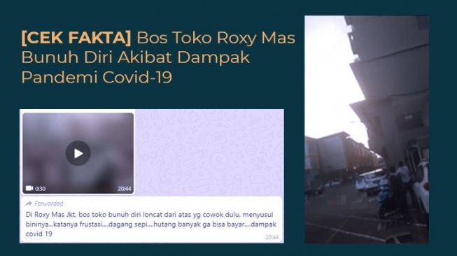 [CEK FAKTA] Bos Toko Roxy Mas Bunuh Diri Akibat Dampak Pandemi Covid-19