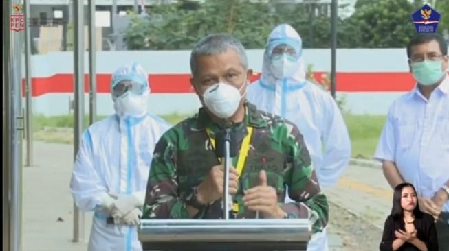 Mayjen TNI Dr dr Tugas Ratmono Koordinator RSD Covid-19 Wisma Atlet Kemayoran (Tangkapan layar Youtube BNPB Indonesia)