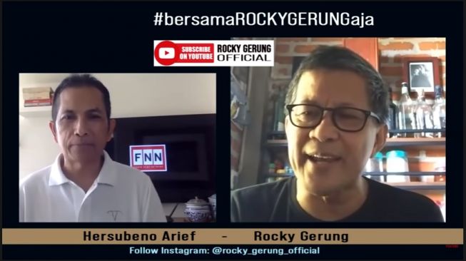 Sebut Moeldoko Ngaco Soal 3 Wakil Istana, Rocky Gerung: Tidak Bermutu!