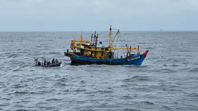 Curi Ikan di Selat Malaka, Lagi-Lagi Kapal Berbendera Malaysia Diamankan