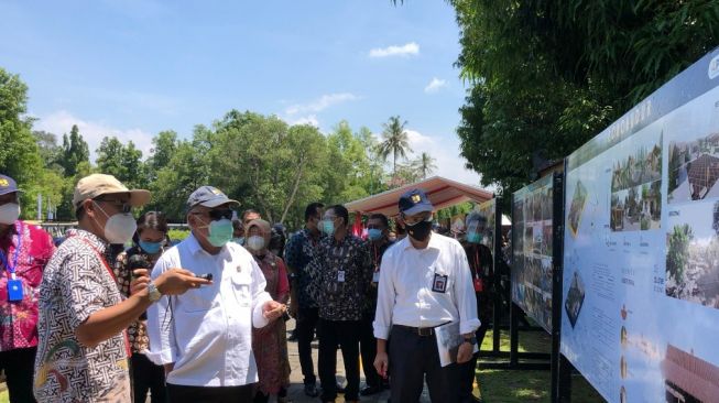 Menteri PUPR, Basuki Hadimuljono ke Kawasan Borobudur. (Dok : PUPR)