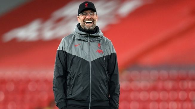 Pelatih Liverpool, Jurgen Klopp. [Michael Regan / POOL / AFP]