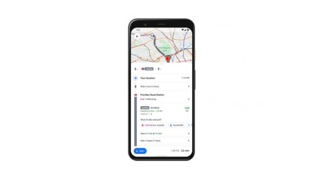 Google Maps Tambahkan Fitur Kepadatan Jalur Transit Secara Real Time