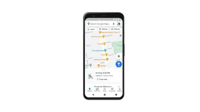 Fitur baru Google Maps, fitur kepadatan jalur transit. [Google]