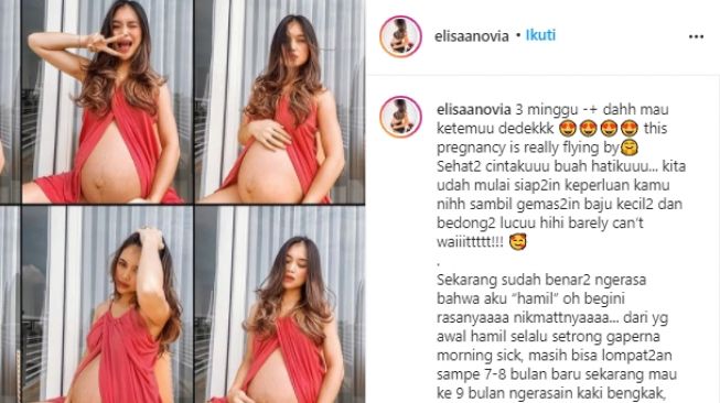 Istri Kim Kurniawan, Elisabeth Novia curhat alami keluhan kehamilan