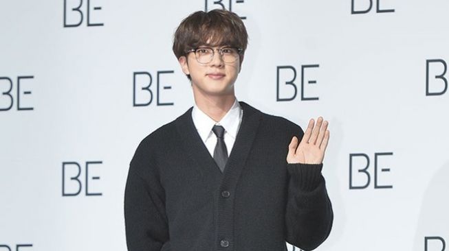 Jin BTS di comeback showcase 'BE'. (Segye Ilbo/Han Yoon Jong)