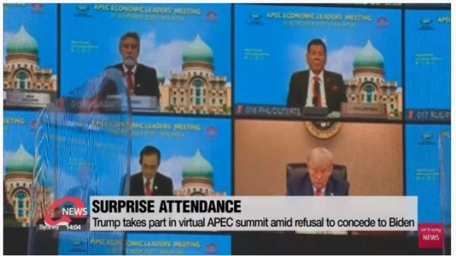 Ngeyel, Donald Trump Ogah Pakai Latar KTT APEC saat Konferensi Virtual