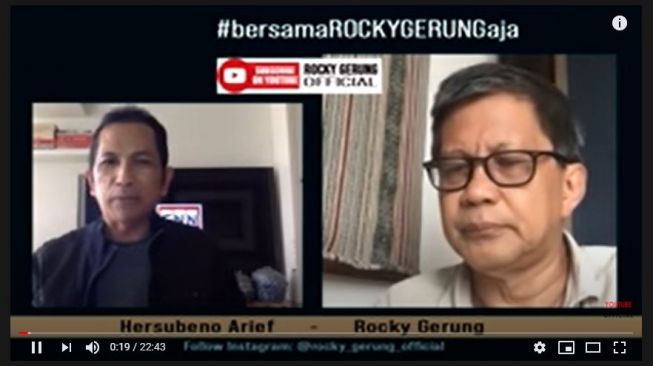 Rocky Gerung soal Anies baca buku. (YouTube/Rocky Gerung Official)