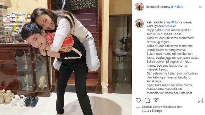 Unggahan Kalina Oktarani [Instagram/@kalinaocktaranny]