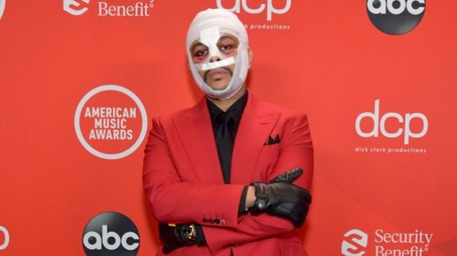 The Weeknd di acara AMAs 2020. (Getty Images/Emma McIntyre)